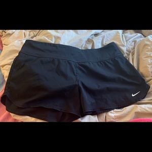 Black medium Nike running shorts